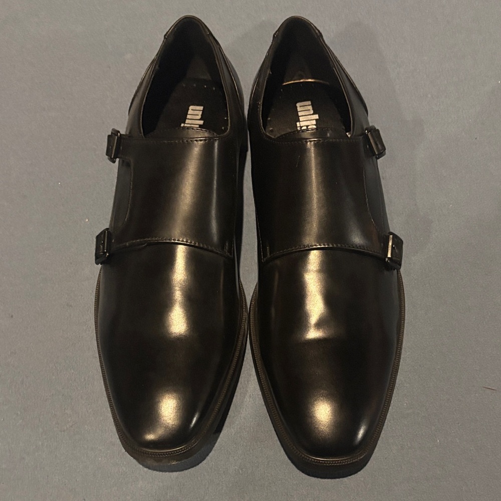 Unlisted by Kenneth Cole Black Double Monk Strap Oxfords